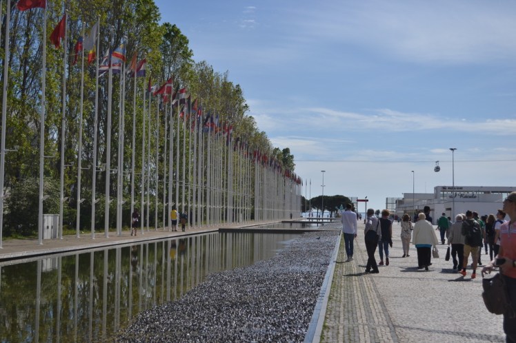 Flags at the Parque das Naçoes in Lisbon